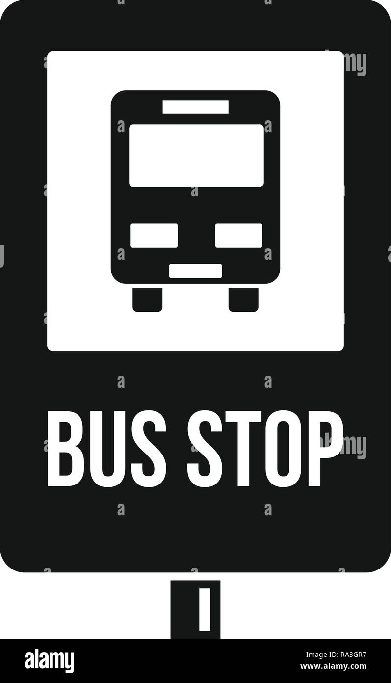 City bus stop icône. Simple illustration de city bus stop icône vecteur pour la conception web isolé sur fond blanc Illustration de Vecteur