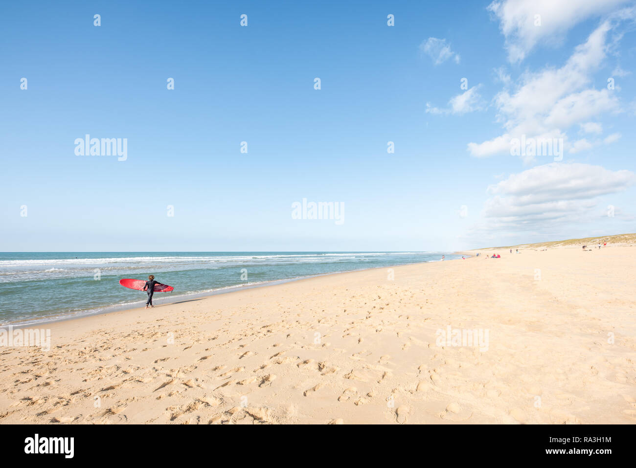 Arcachon (France), la plage de lege - Cap Ferret Banque D'Images