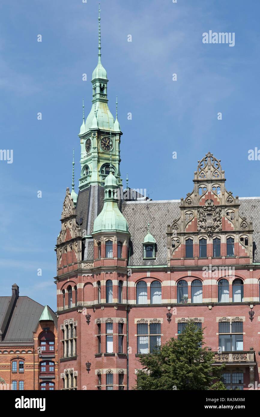 Hôtel de ville de Speicherstadt, Speicherstadt, Hambourg, Allemagne Banque D'Images
