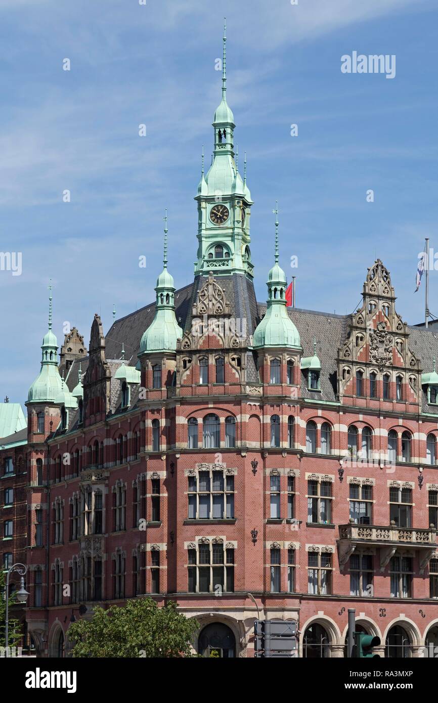 Hôtel de ville de Speicherstadt, Speicherstadt, Hambourg, Allemagne Banque D'Images