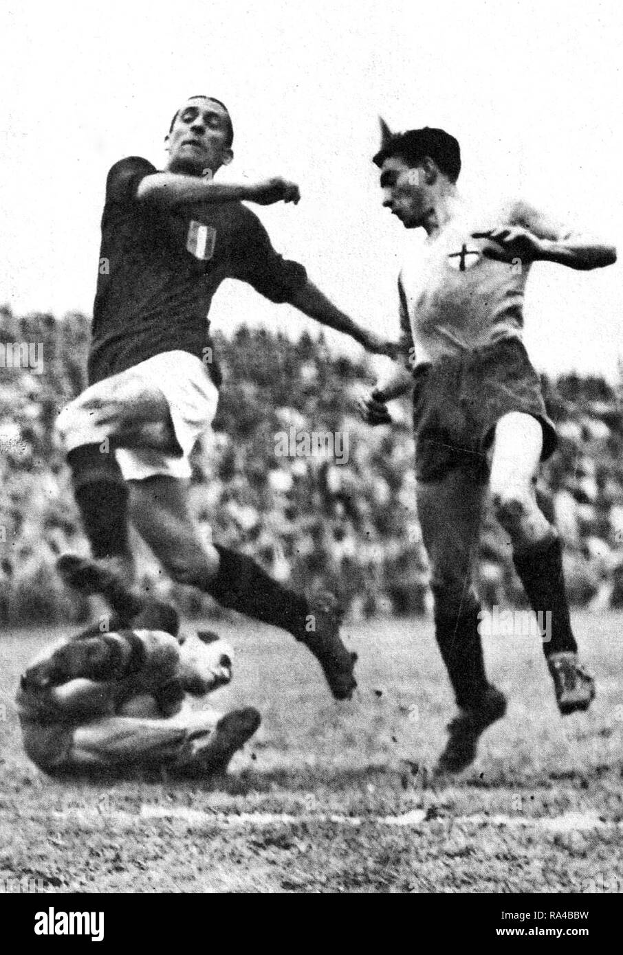 Turin, Filadelfia Stadium, le 2 mai 1948. A.C. Torino - Alessandria, Italie États-unis 10-0 1947 48 championnat de Serie A, 32e ronde. L'avant du Torino Guglielmo Gabetto en action Banque D'Images