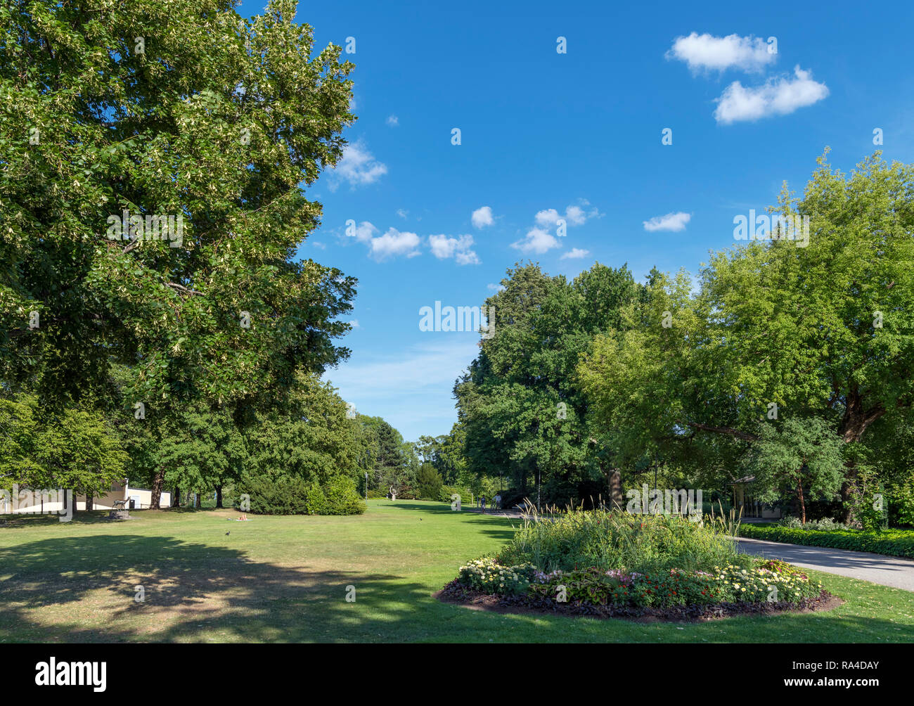 Stadsträdgården, un parc et jardins de la ville d'Orebro, Suède Närke, Banque D'Images