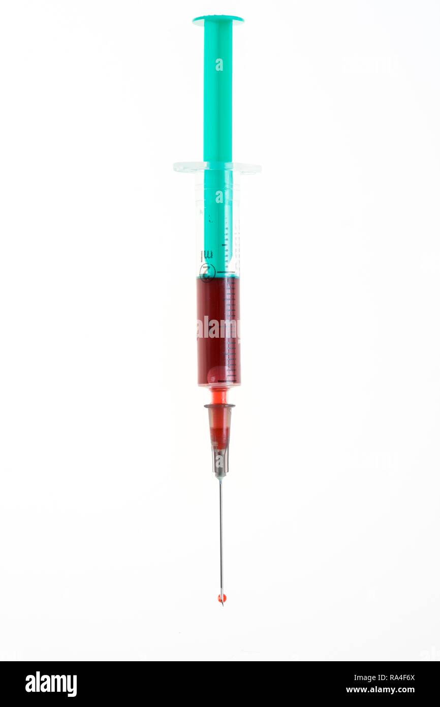 Produits médicaux jetables, seringue, collecte de sang Banque D'Images