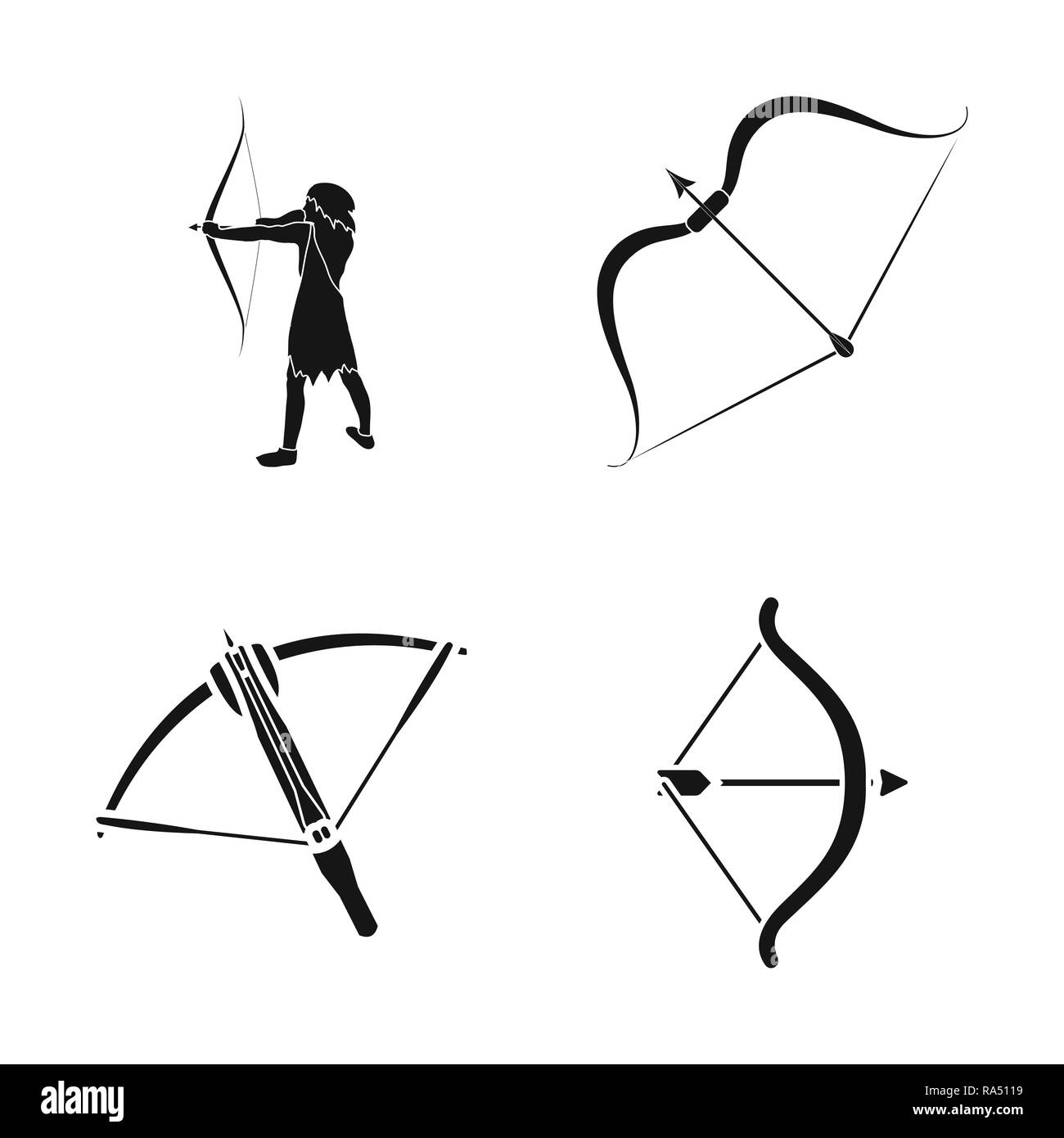 Arc Arc Flèche Icône Illustration Vectorielle Design Graphique