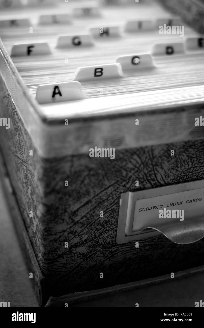 Des cartes pour l'organisation de contacts d'affaires et de l'information Banque D'Images