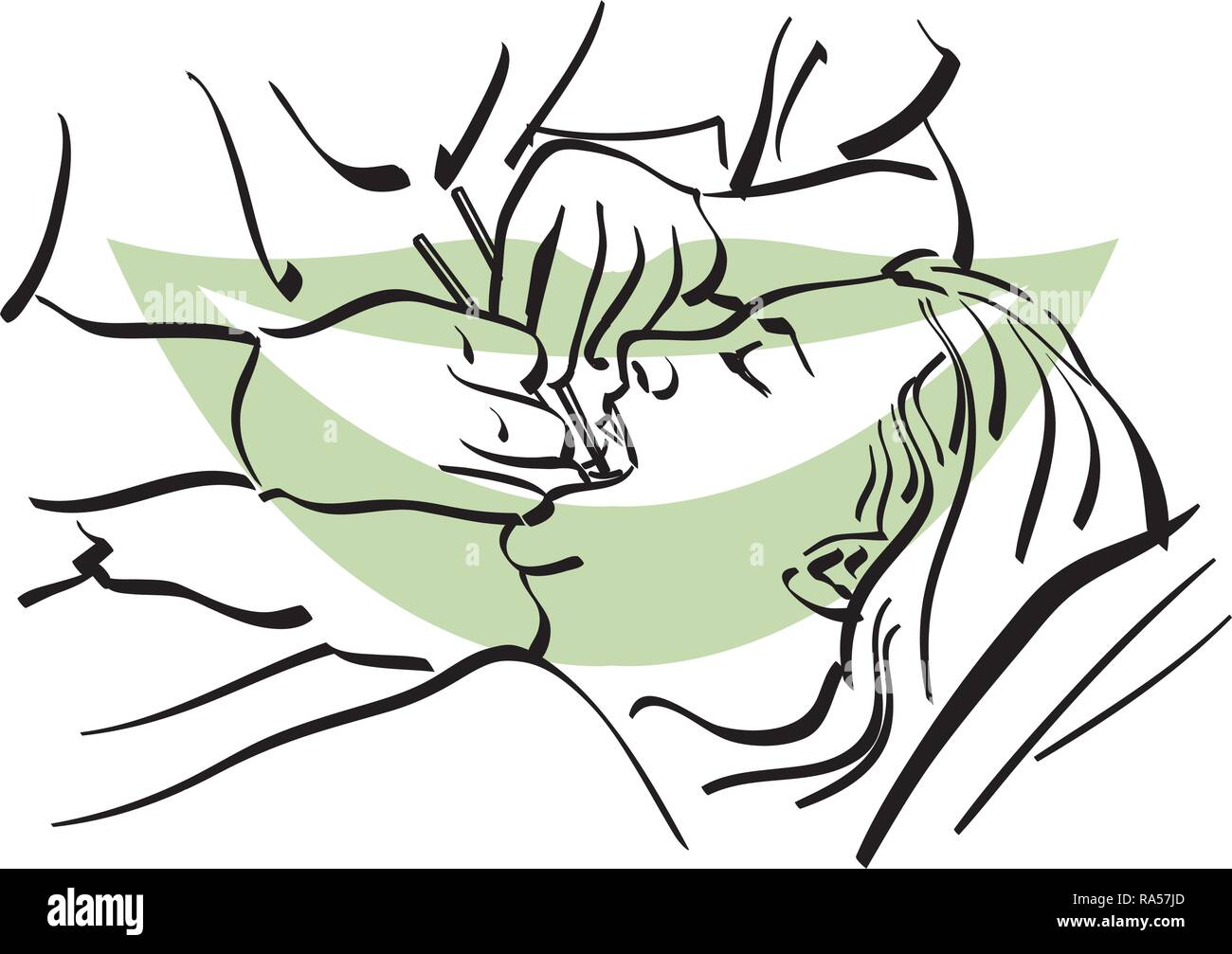 Illustration d'un dendist au travail dans son atelier Illustration de Vecteur
