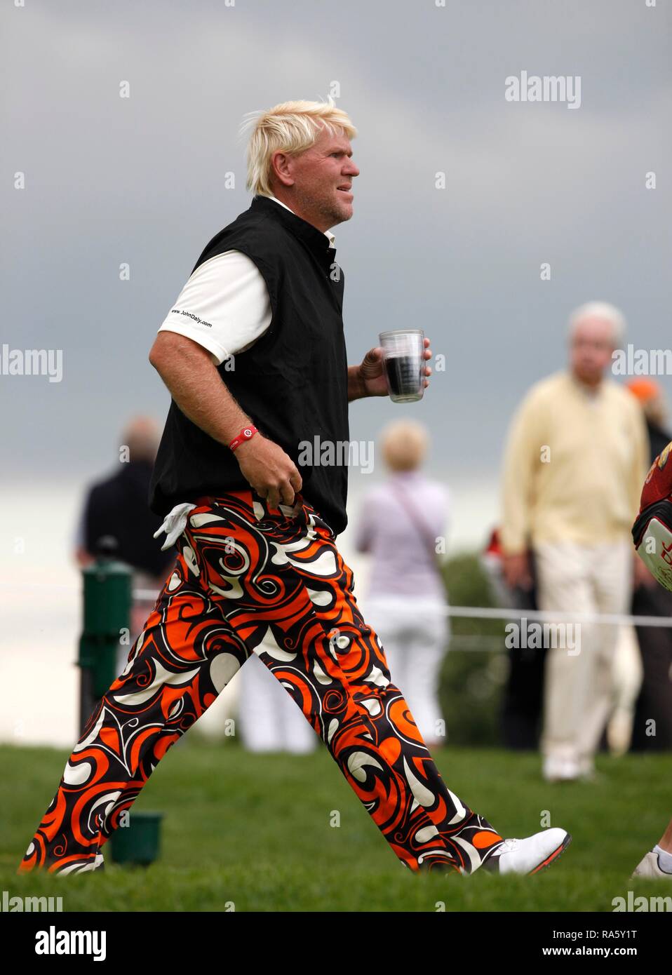 John Daly, golfeur professionnel américain, en prenant part à la BMW International Open Golf Tournament, Gut Laerchenhof golf course Banque D'Images