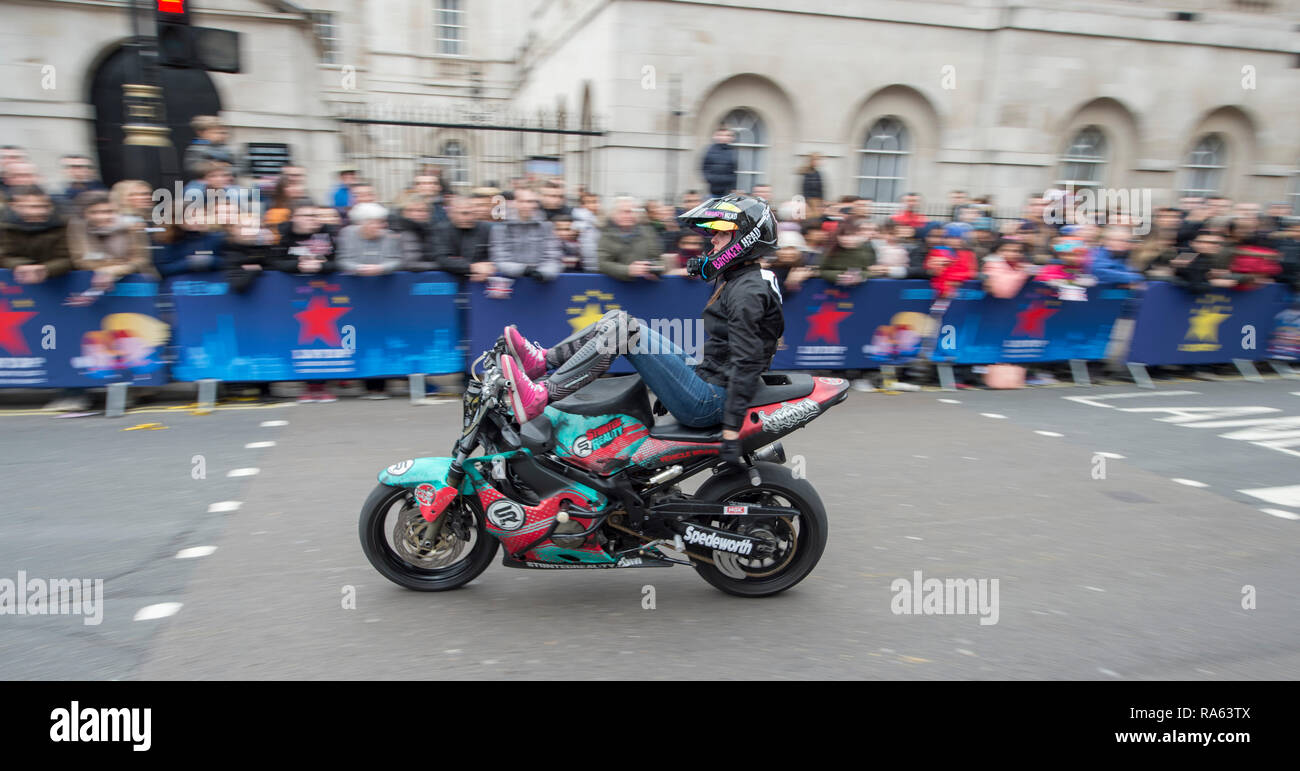 London 2019 New Years Day Parade le 1er janvier, de Piccadilly à Whitehall dans le centre de Londres, au Royaume-Uni. Credit : Malcolm Park/Alamy. Banque D'Images