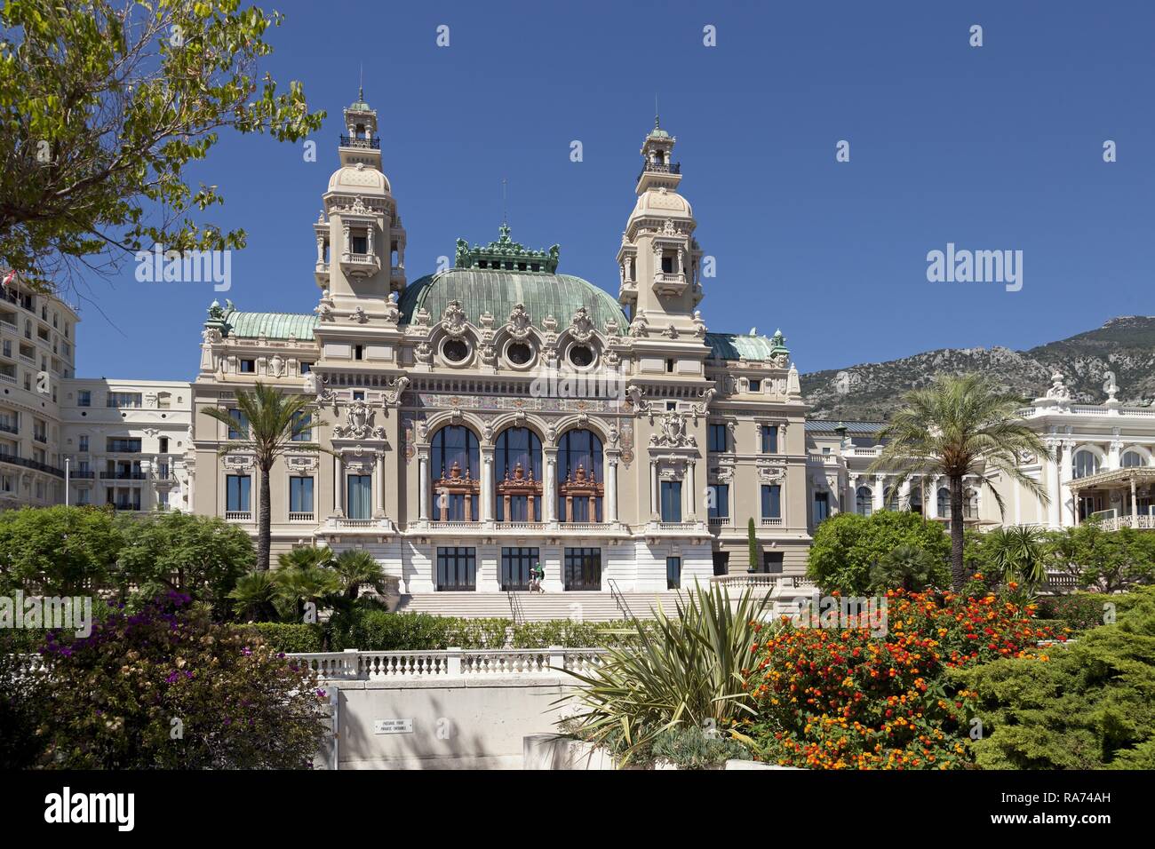 Casino de Monte Carlo, Monaco, Cote d'Azur Banque D'Images
