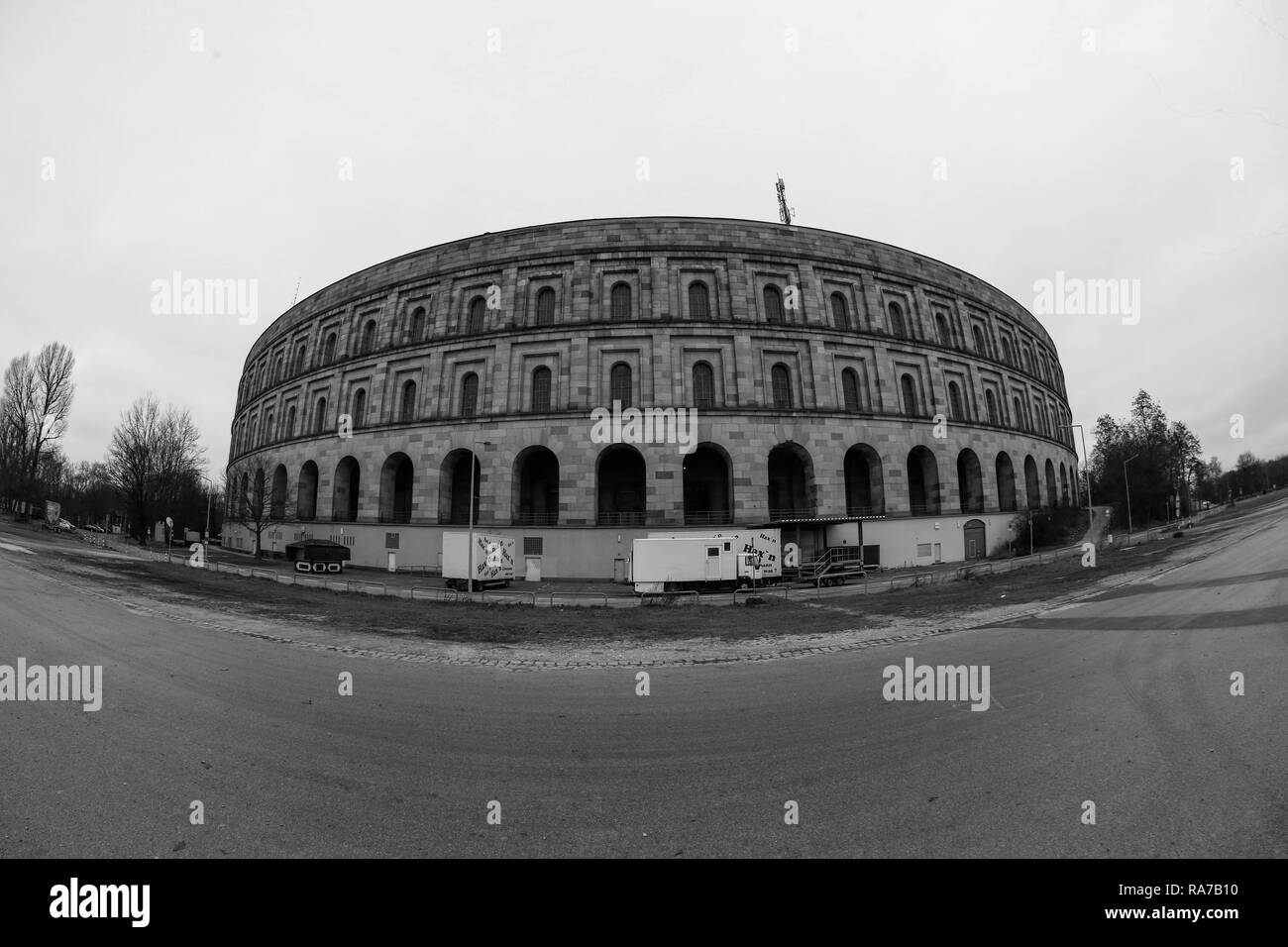 Le Centre de documentation au rassemblement du parti nazi à Nuremberg, motifs de la Bavière, Allemagne. Banque D'Images