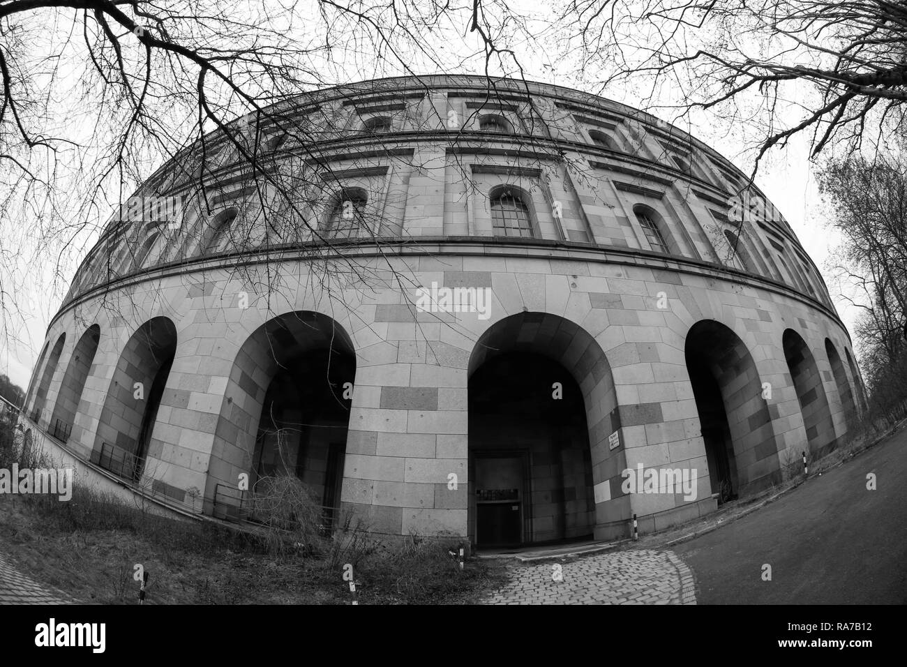 Le Centre de documentation au rassemblement du parti nazi à Nuremberg, motifs de la Bavière, Allemagne. Banque D'Images