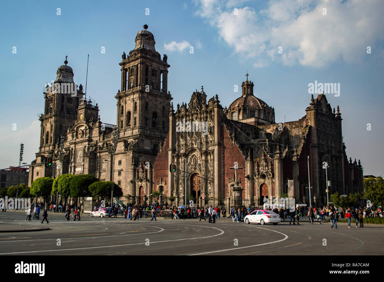 La Cathédrale métropolitaine de Mexico City, Mexique Banque D'Images