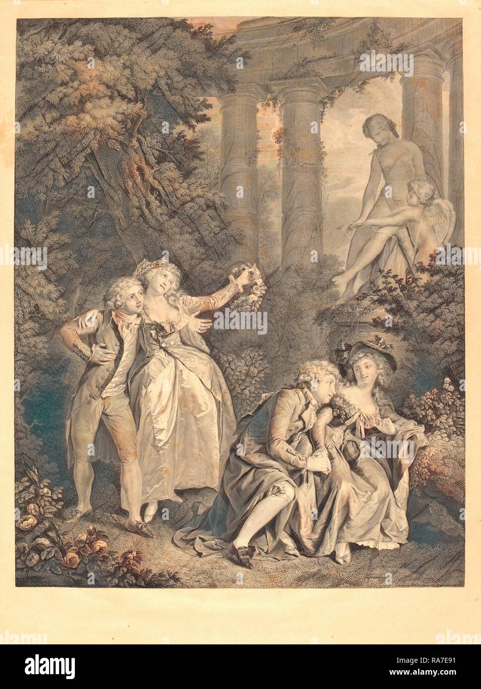 Charles-Clement Bervic après Louis Rolland Trinquesse, français (1756-1822), le serment, la gravure repensé Banque D'Images