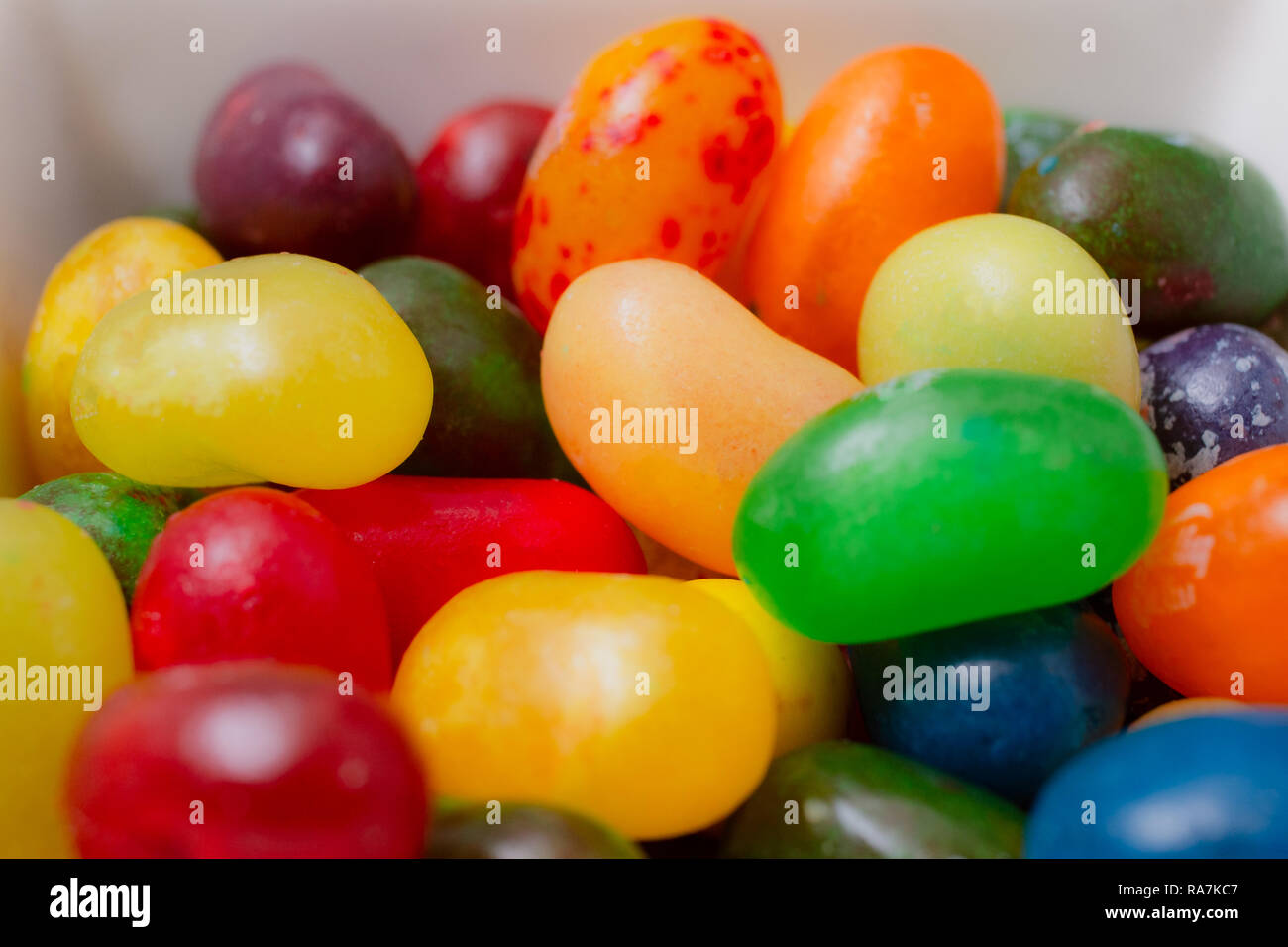 Bonbons colorés et jelly Banque D'Images