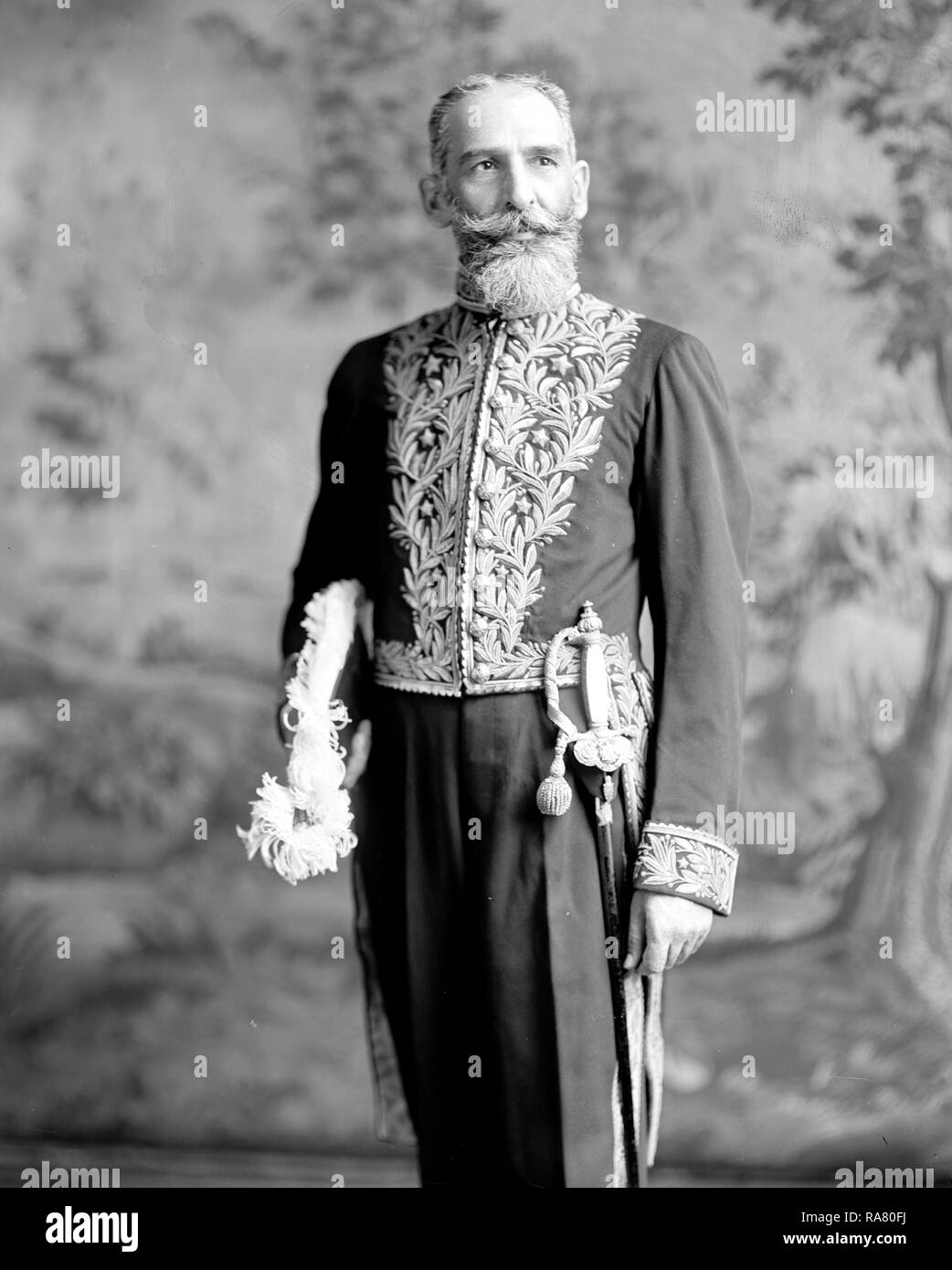Ambassadeur aux États-Unis du Chili Edwardo Suarez ca au début des années 1900. Banque D'Images