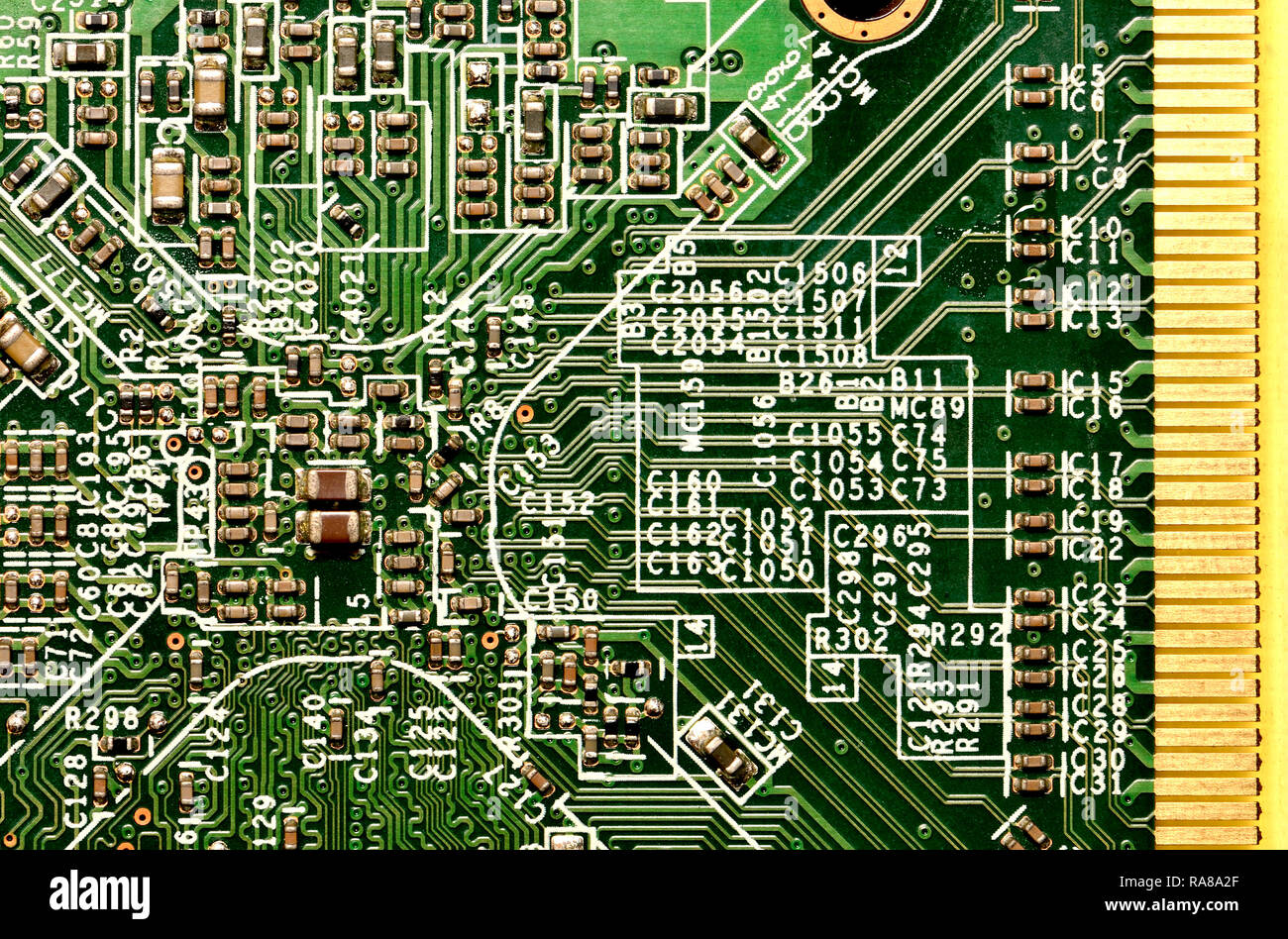 Carte graphique de l'ordinateur - détail Banque D'Images