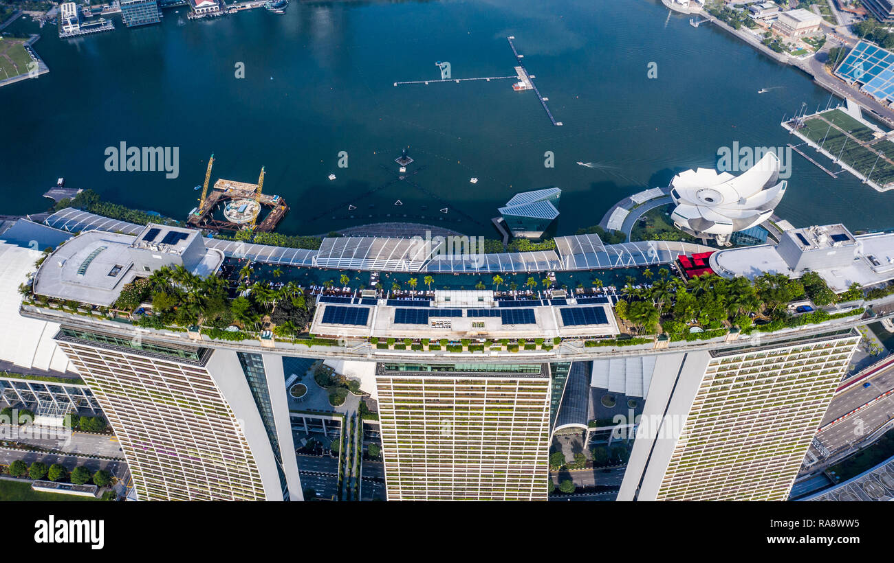 Marina Bay Sands Skypark, Singapour Banque D'Images