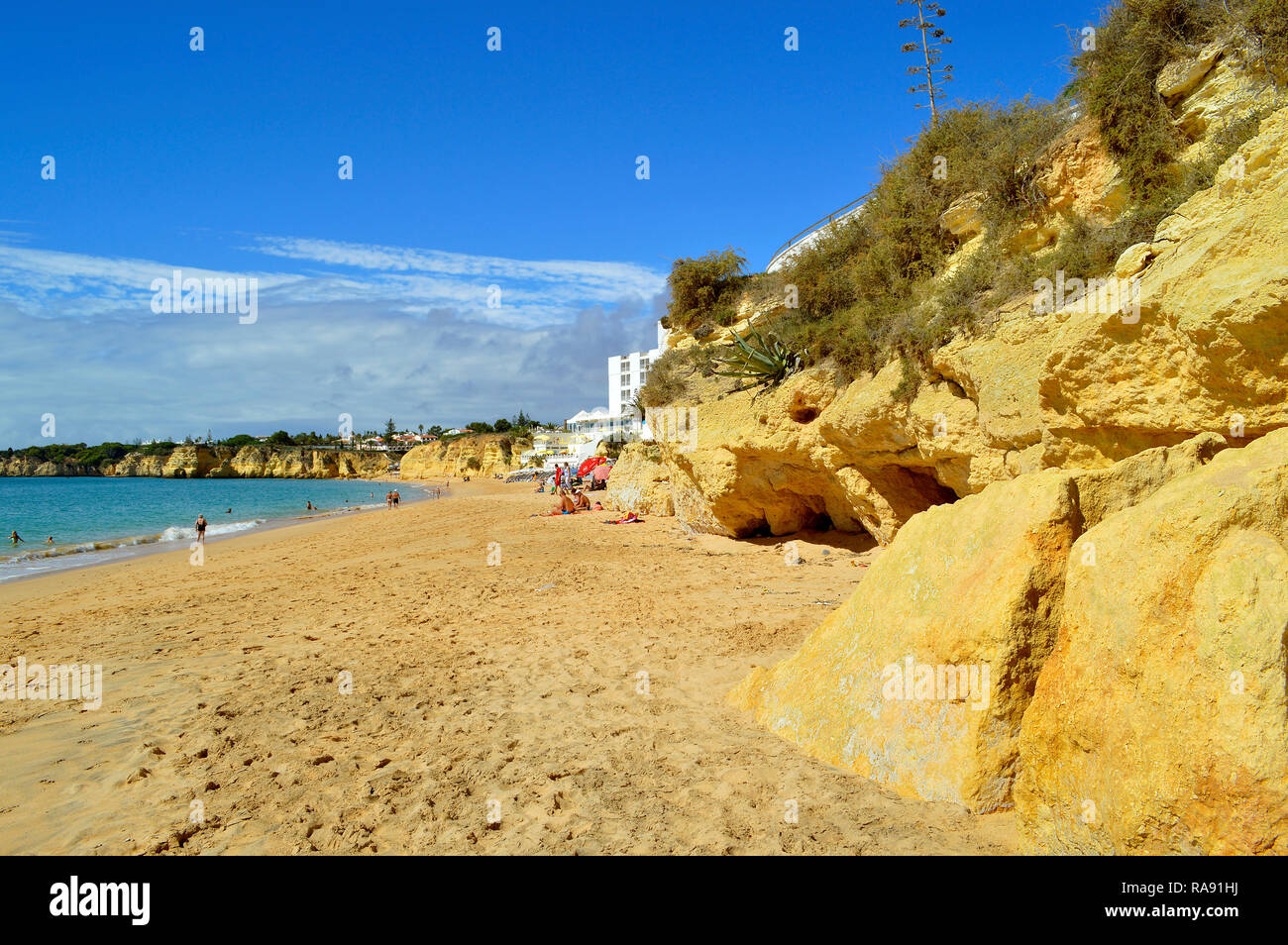 Armacao De Pera Beach sur l'Algarve Banque D'Images