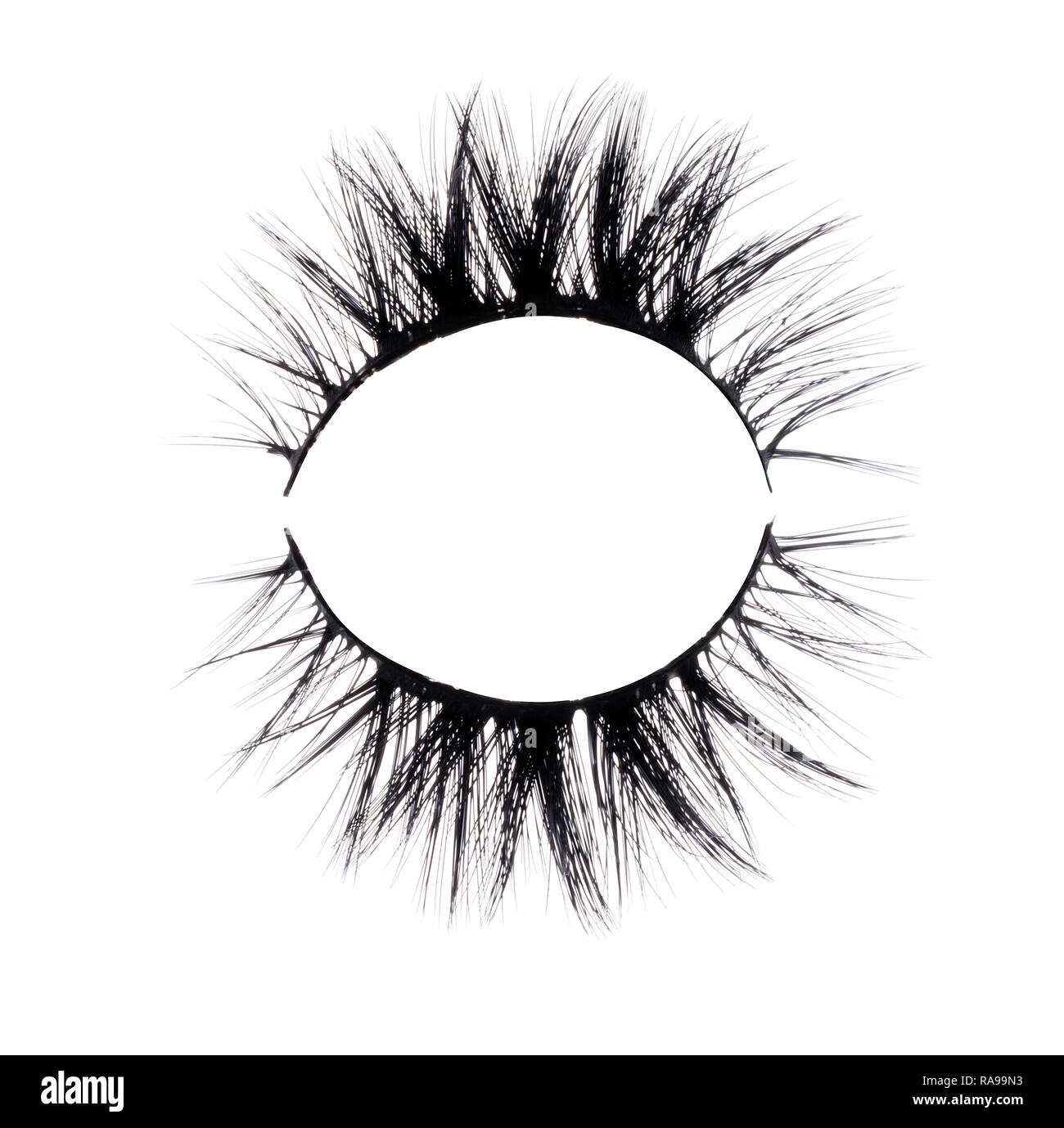 Une paire de faux cils. Banque D'Images