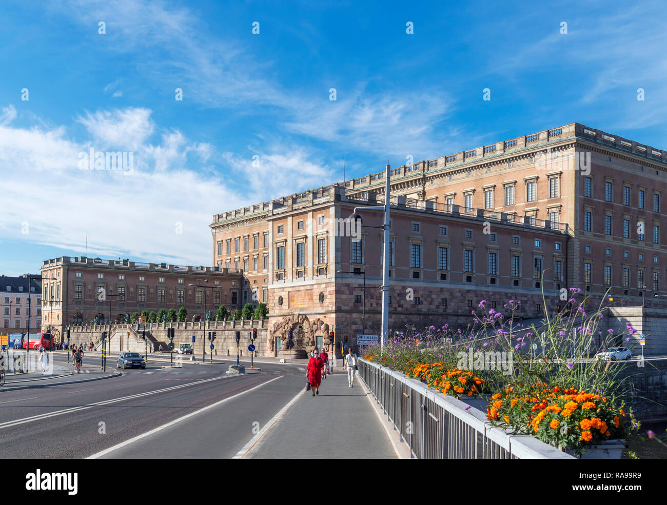 Le Palais Royal (KUNGLIGA SLOTTET) à Gamla Stan (vieille ville), l'île de Stadsholmen, Stockholm, Suède Banque D'Images