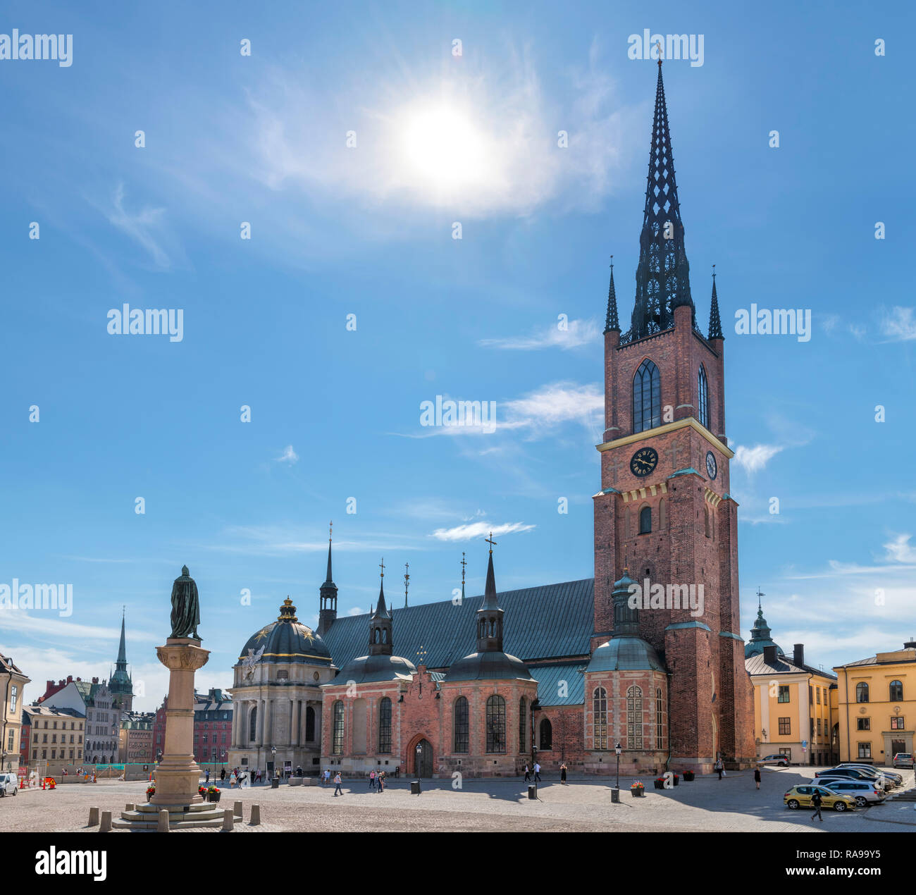 Église Riddarholm (Riddarholmskyrkan), l'île de Riddarholmen, Stockholm, Suède Banque D'Images