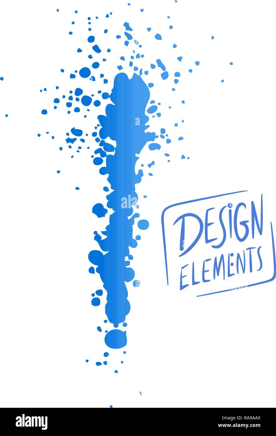 Illustration Vecteur de résumé de peinture au pinceau sec ou élément de conception et d'arrière-plan de démarrage Illustration de Vecteur