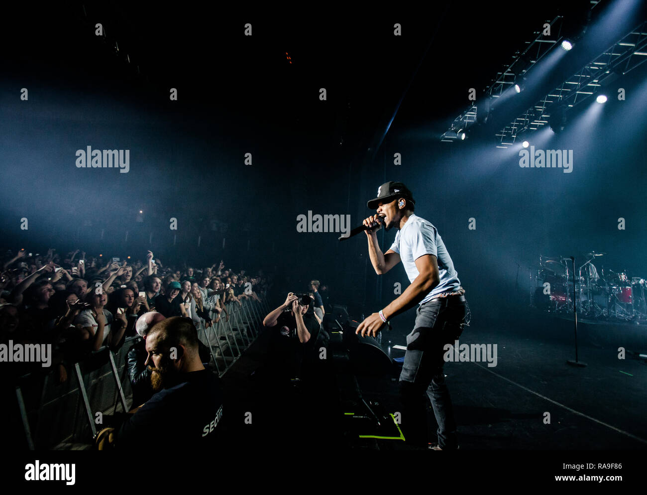 Le rappeur américain et le parolier Chance Rapper effectue un concert live à Falconer Salen à Copenhague. Le Danemark, 15/11 2016. À l'exception du Danemark Banque D'Images