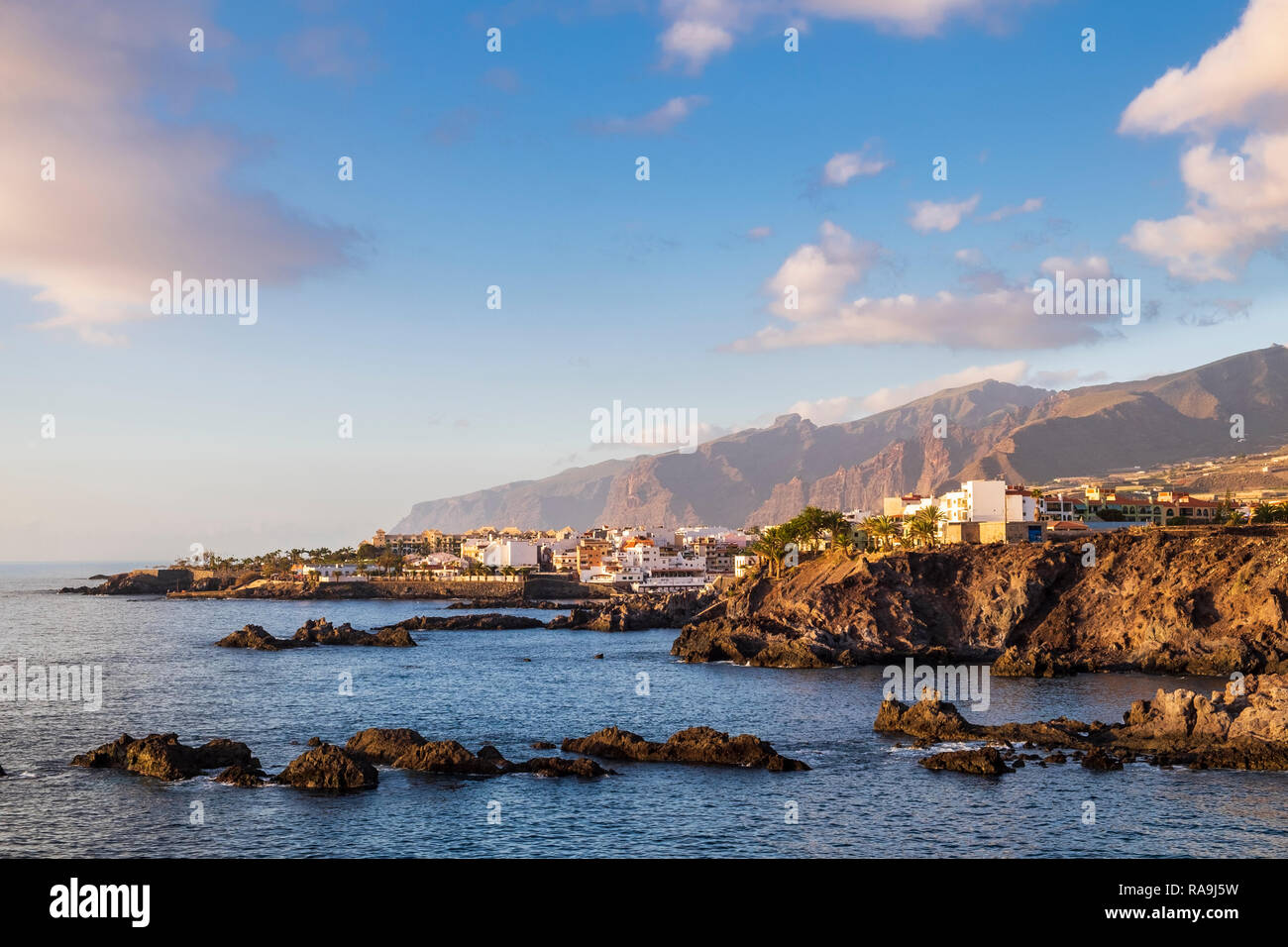 La côte au village d'Alcala sur la côte ouest de Tenerife, Canaries, Espagne Banque D'Images