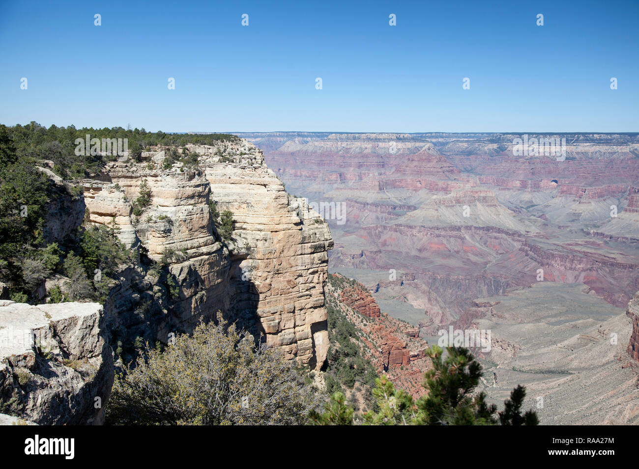 Vue du Grand Canyon de Mather Point Banque D'Images