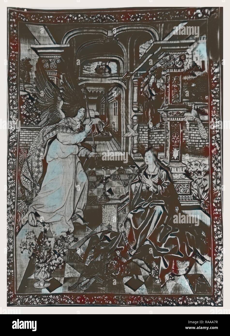De l'Annonciation. Repensé par Gibon. L'art classique avec une touche moderne repensé Banque D'Images