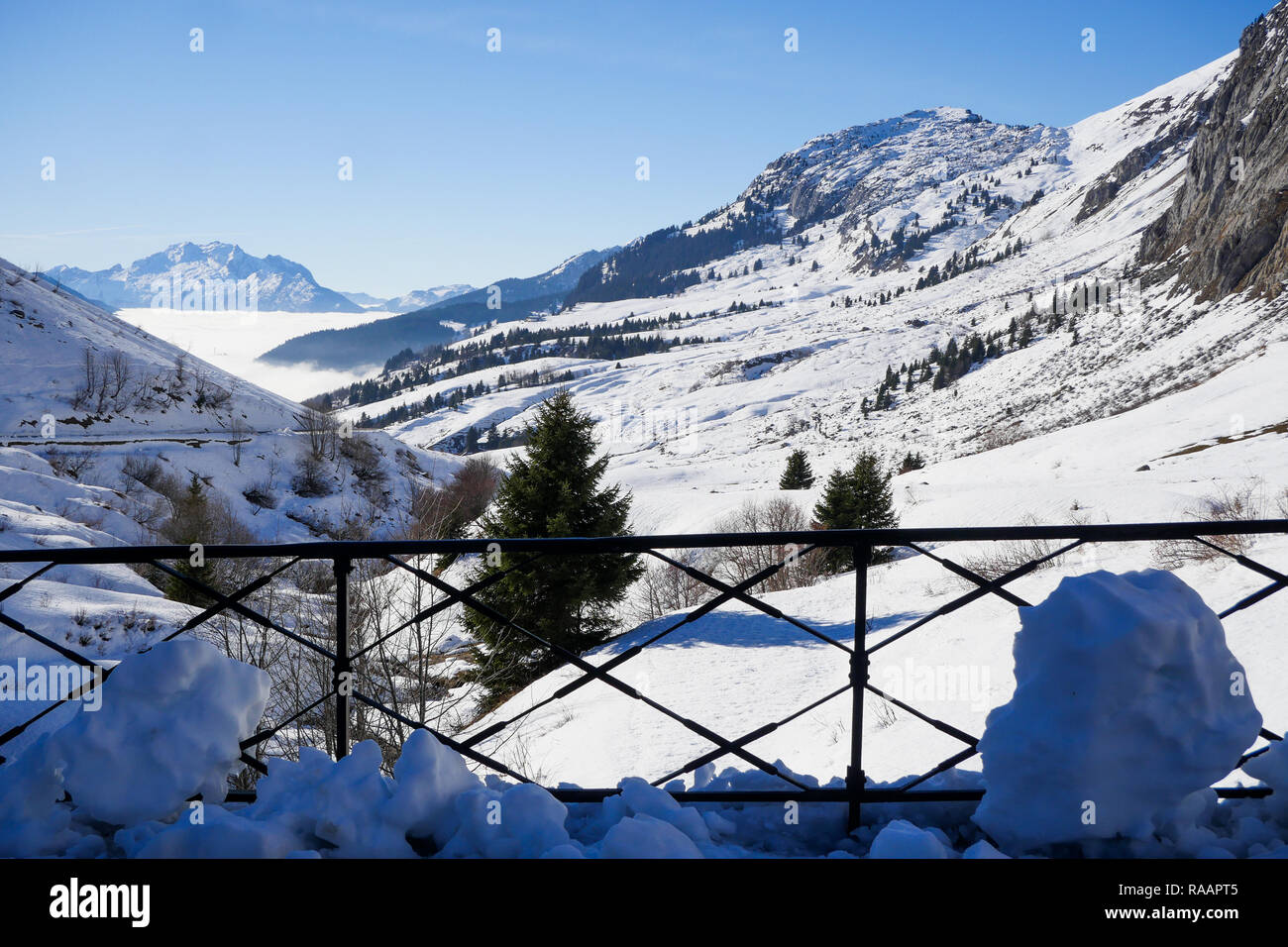 Chinaillon vallée, Haute-Savoie, France Banque D'Images