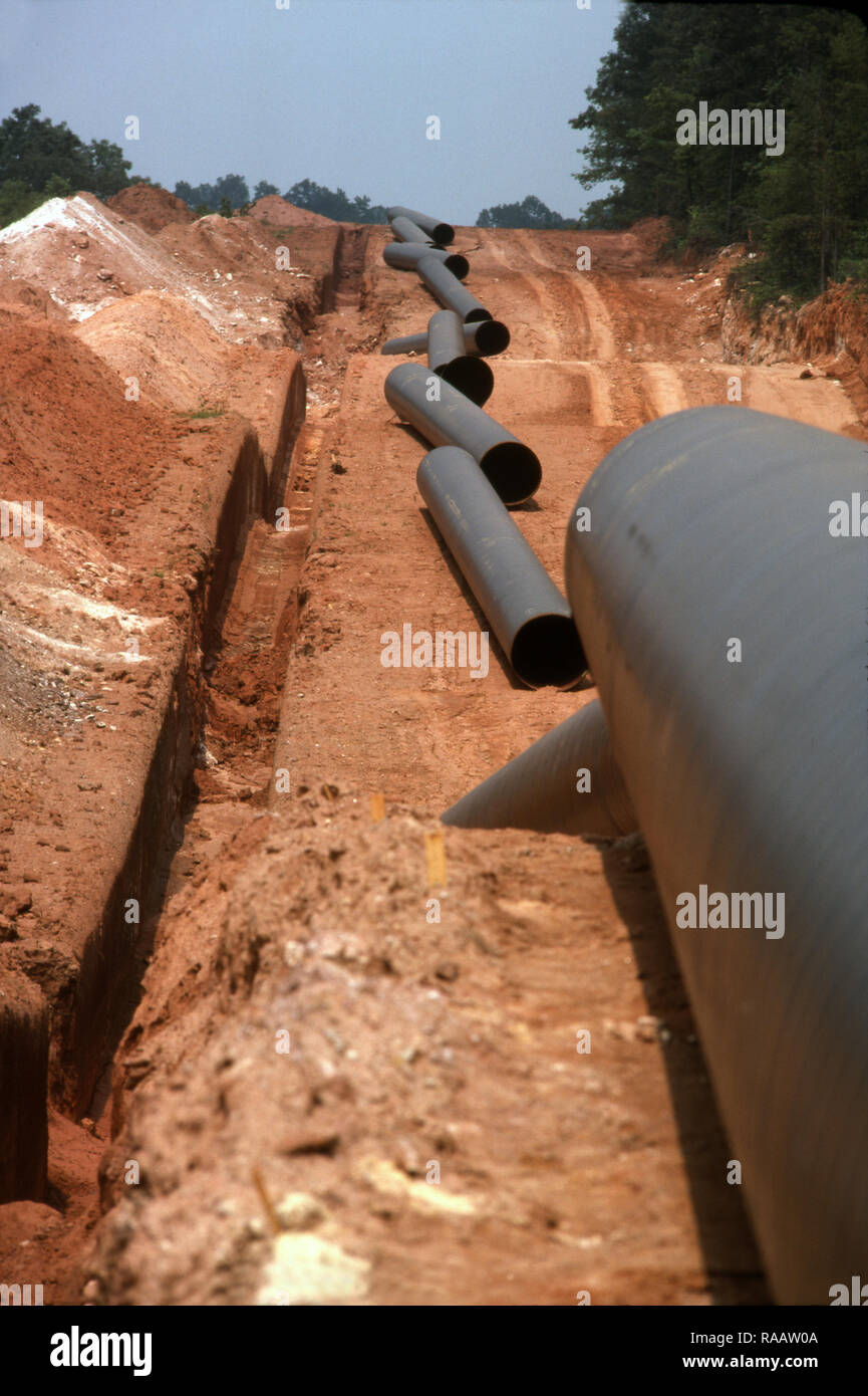 La construction de pipelines Banque D'Images
