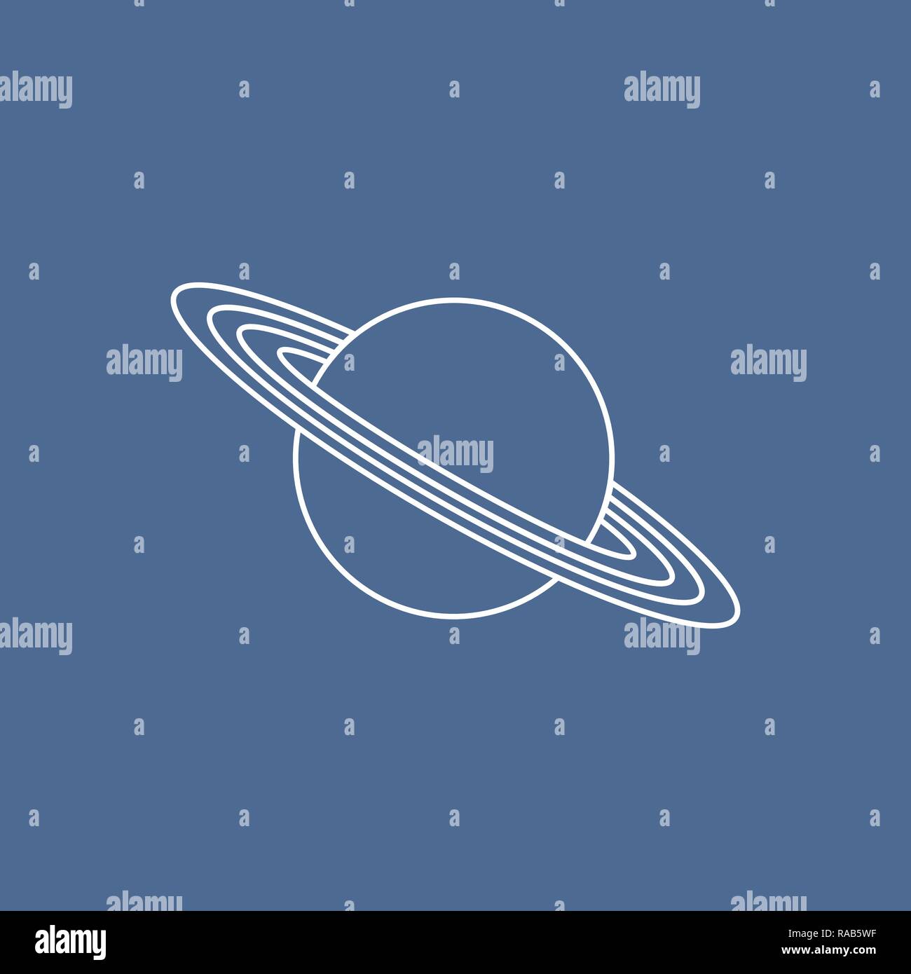 Vector Illustration De La Planete Saturne Avec Systeme D Anneaux Pour L Astronomie De Conception De Sites Web Applications Imprimer Image Vectorielle Stock Alamy