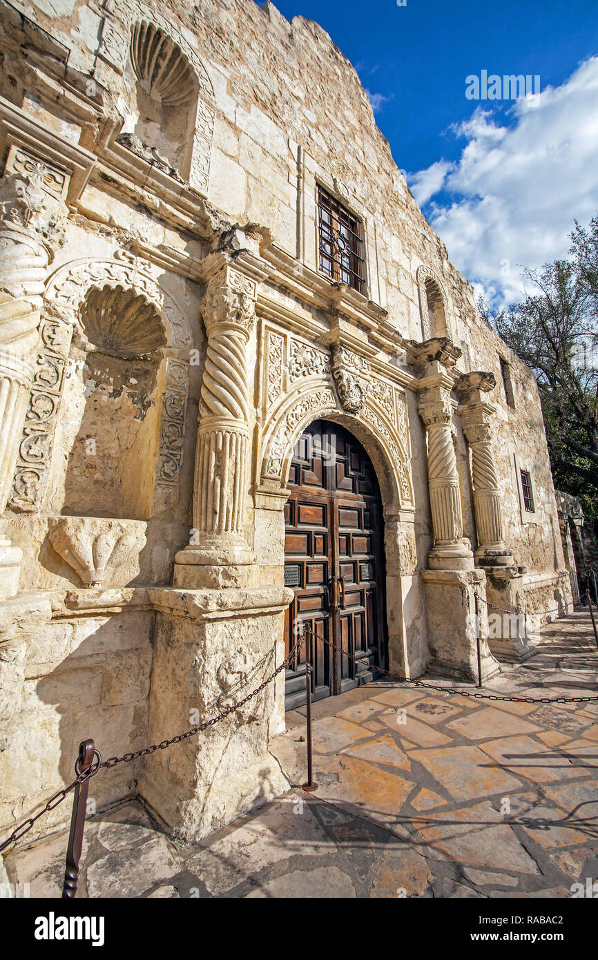 Fort Alamo à San Antonio Texas USA Banque D'Images