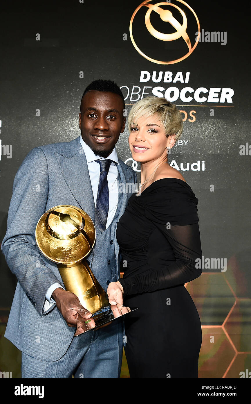 Dubaï, Émirats arabes unis. 3 janvier, 2019. Globe Award 2019 Sport Soccer - Decima Edizione. Nella foto:Blaise Matuidi, Isabelle Matuidi photo Fabio Ferrari / LaPresse January 03, 2019 Dubaï (Émirats arabes unis) Unated Soccer Sport Globe Award 10e édition. Dans le pic : Blaise Matuidi Matuidi,Isabelle Crédit : LaPresse/Alamy Live News Banque D'Images