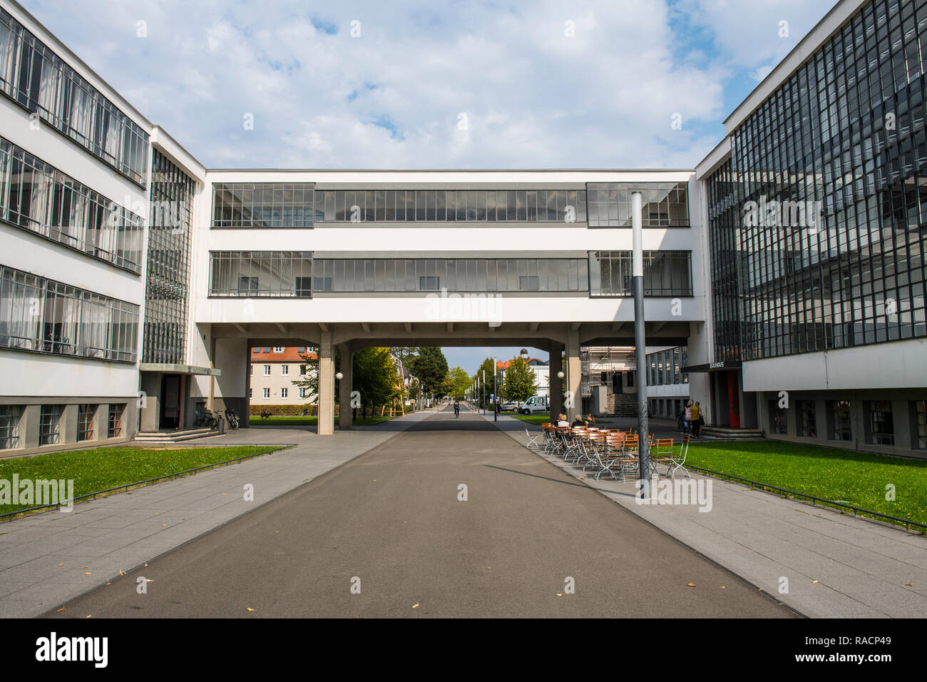 Le Bauhaus College, UNESCO World Heritage Site, Dessau, Saxe-Anhalt, Allemagne, Europe Banque D'Images
