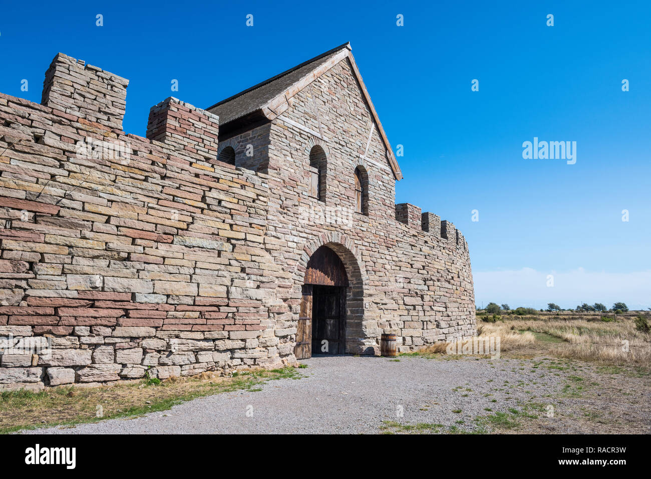 Eketorp Forteresse, Oland, Sweden, Scandinavie, Europe Banque D'Images