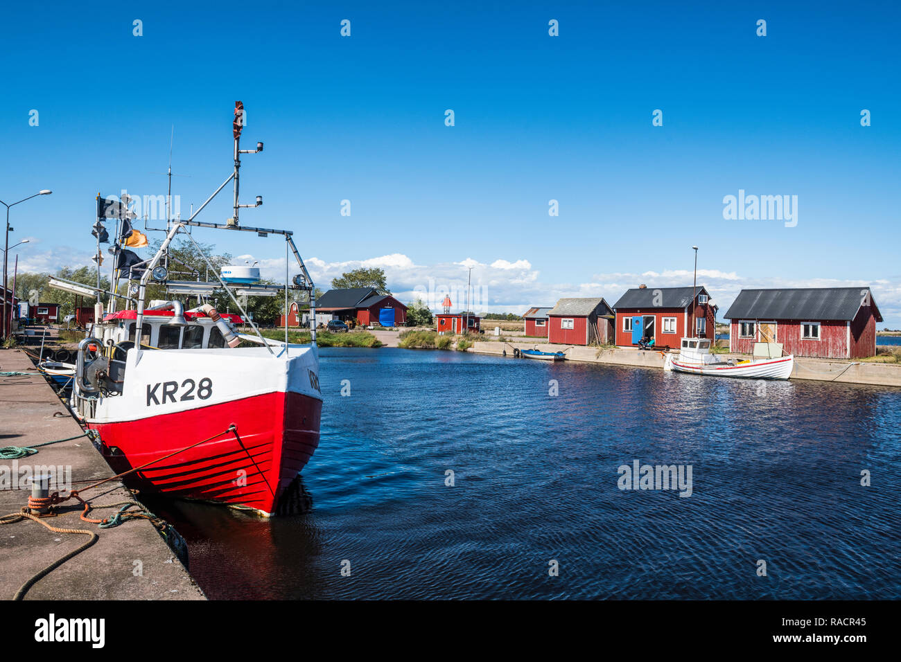 Grasgard harbour, Oland, Sweden, Scandinavie, Europe Banque D'Images