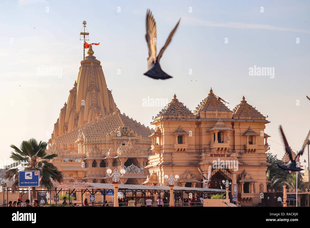 Somnath Temple-Temple de Seigneur Shiva-(premier parmi les 12 jyotirlinga de sanctuaires de l'Inde)/Gujarat/Inde Banque D'Images