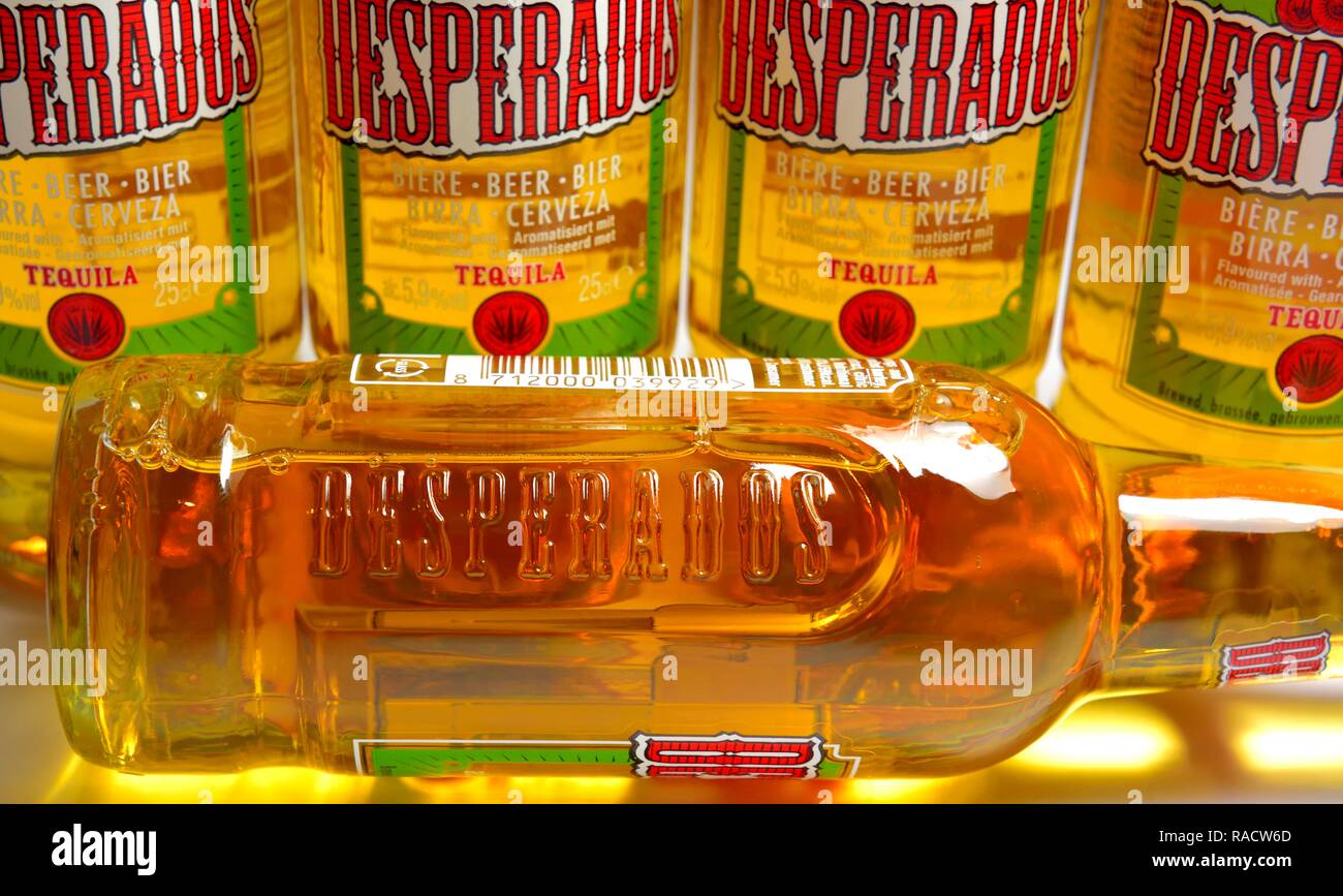 Desparados bouteille de bière de tequila Banque D'Images