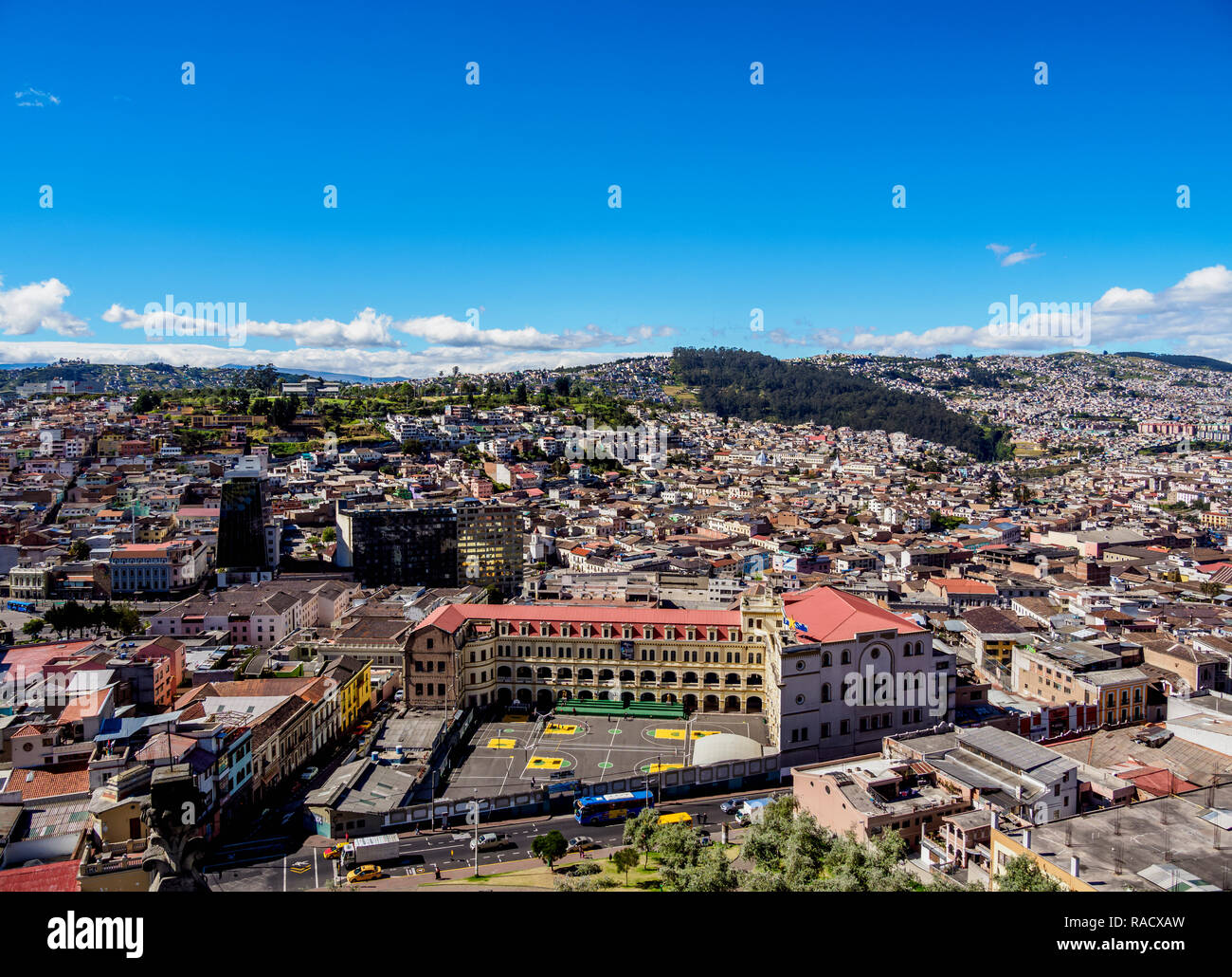 Paysage urbain de Quito, Pichincha Province, l'Équateur, en Amérique du Sud Banque D'Images