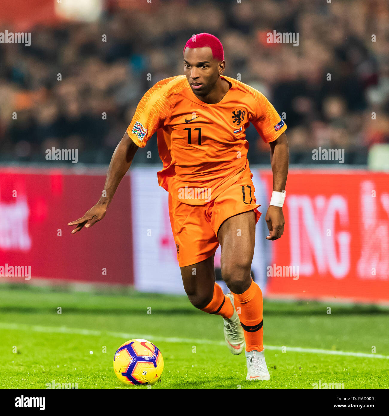 Rotterdam, Pays-Bas 16 novembre 2018 Le football Pays-bas/France Ryan Babel (Pays-Bas) Banque D'Images
