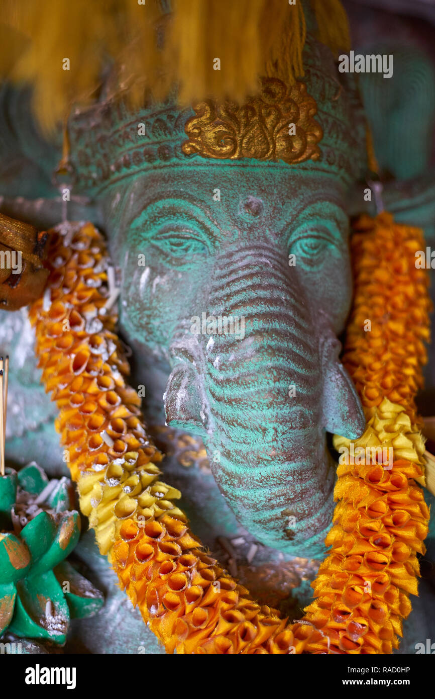 Statue Ganesh décorées à Ubud, Bali, Indonésie, Asie du Sud, Asie Banque D'Images