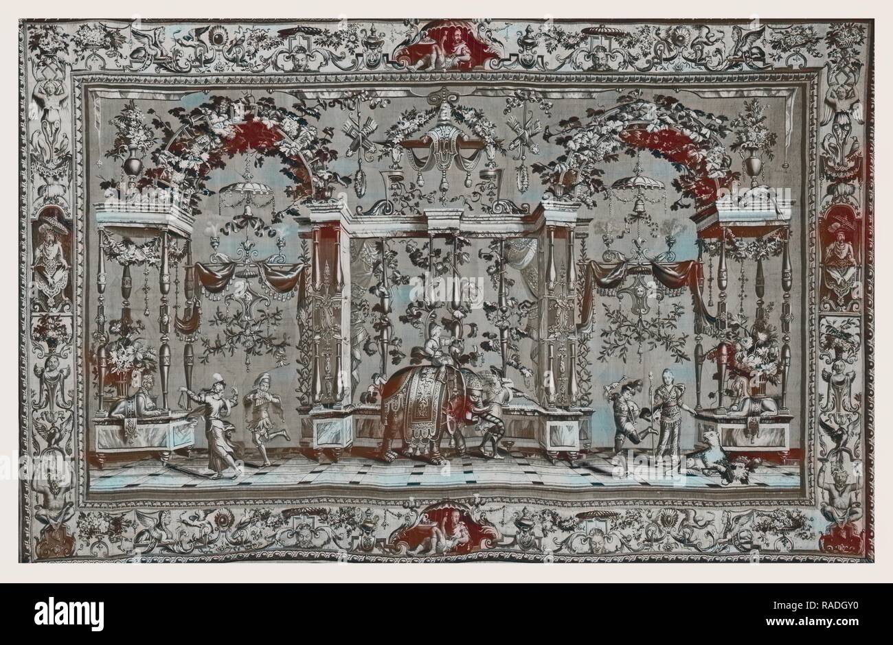 Elephan. Repensé par Gibon. L'art classique avec une touche moderne repensé Banque D'Images
