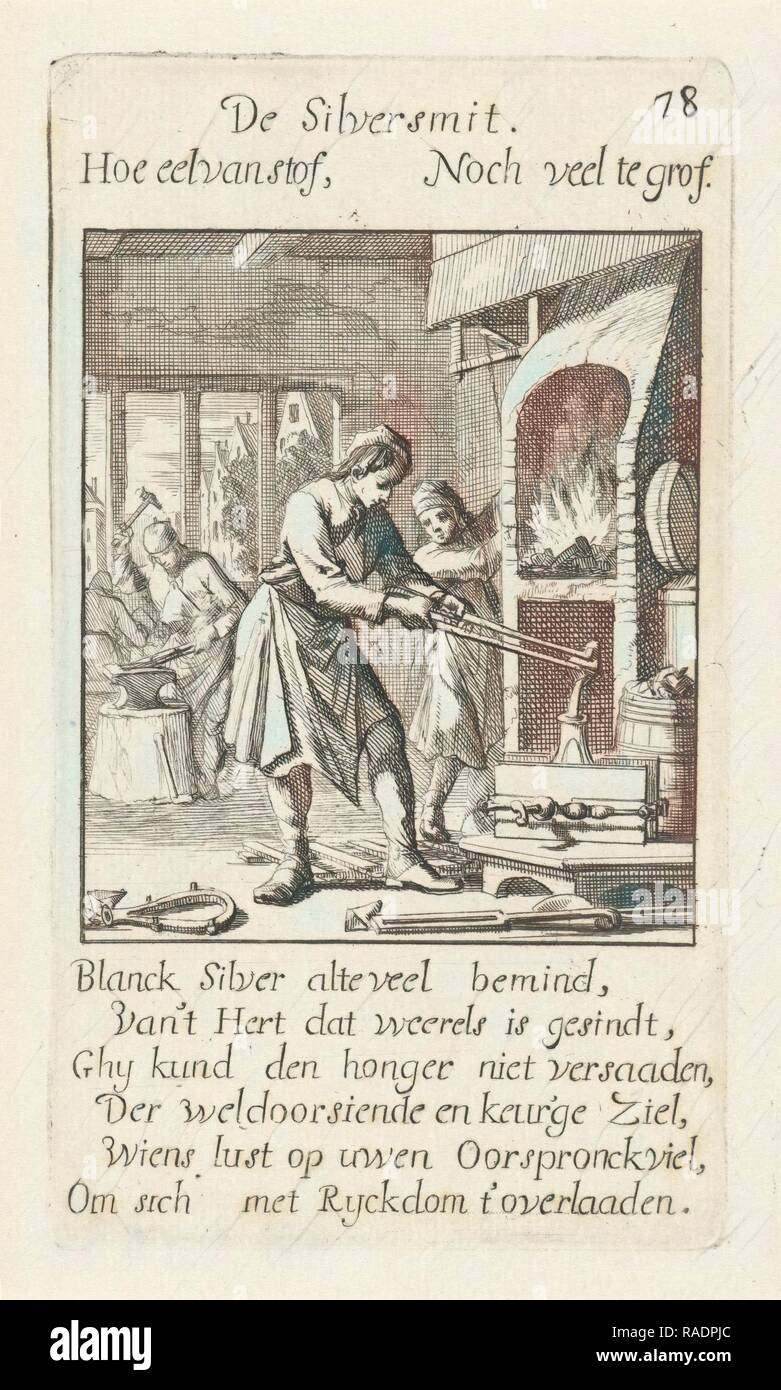Jan Luyken, orfèvre, 169. Repensé par Gibon. L'art classique avec une touche moderne repensé Banque D'Images
