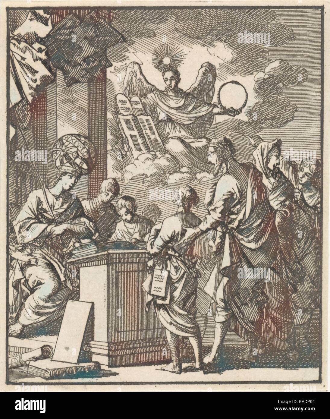La science et la sagesse divine, Jan Luyken, 169. Repensé par Gibon. L'art classique avec une touche moderne repensé Banque D'Images