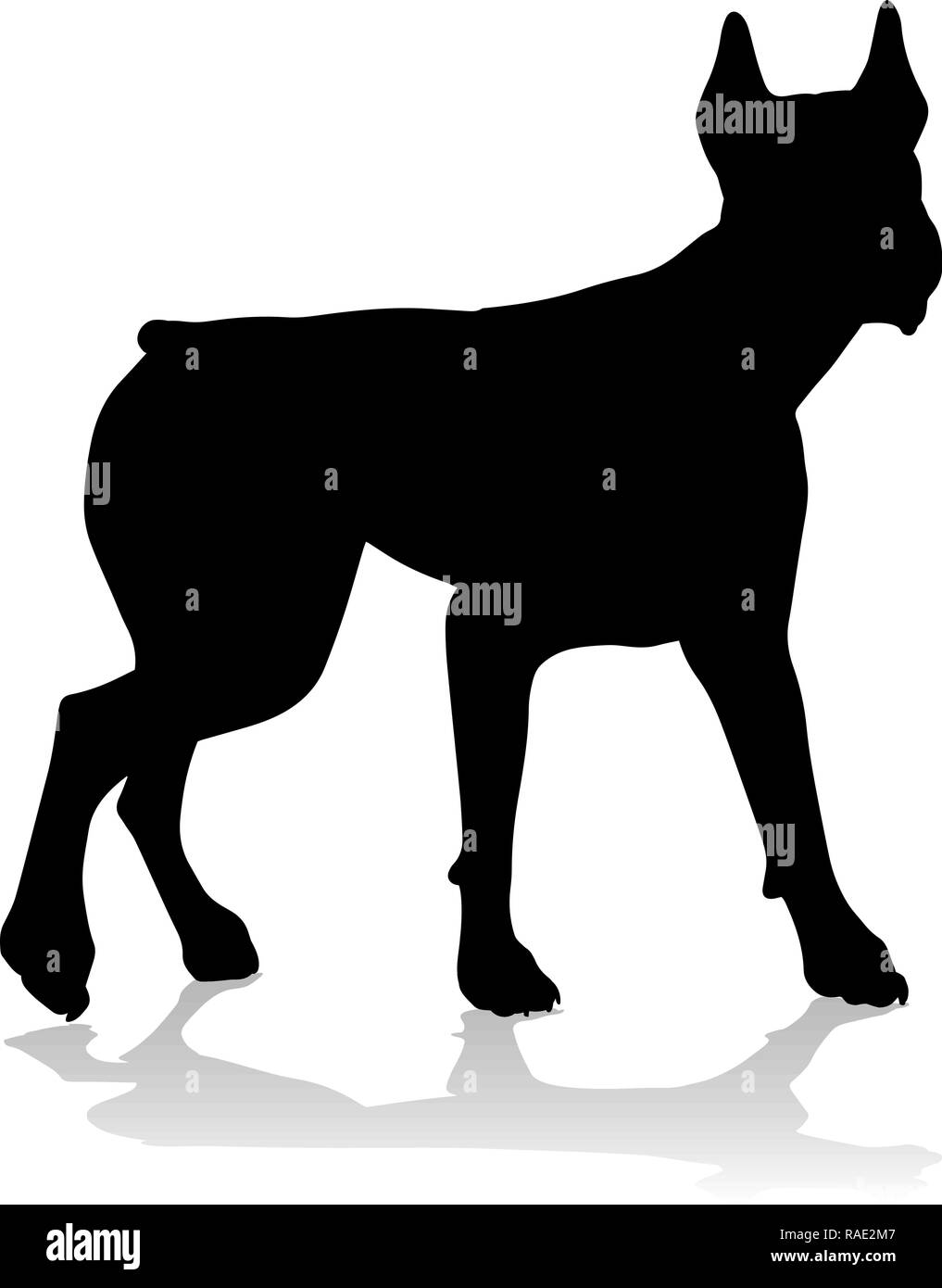 Silhouette chien Animal de compagnie Illustration de Vecteur