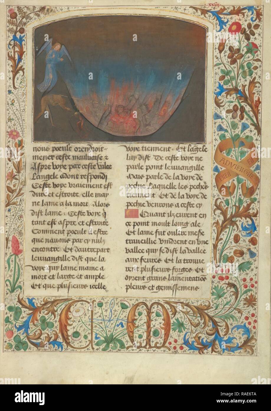La Forge de Vulcain, Simon Marmion, flamand (1450 - 1489) actif, Valenciennes, France, 1475, couleurs, l'or repensé Tempera Banque D'Images