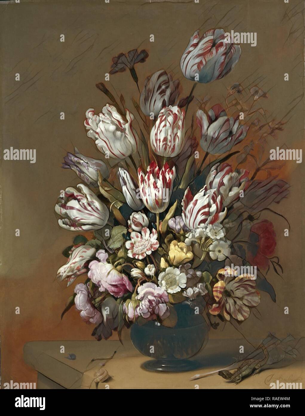 Floral Still Life, Pedro Berruguete, 163. Repensé par Gibon. L'art classique avec une touche moderne repensé Banque D'Images