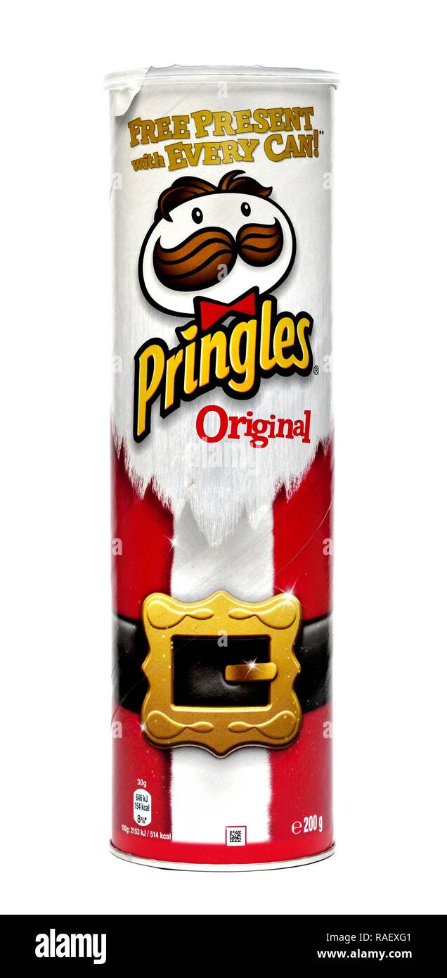 Hiver Pringles original 200g saveur d'emballage Banque D'Images